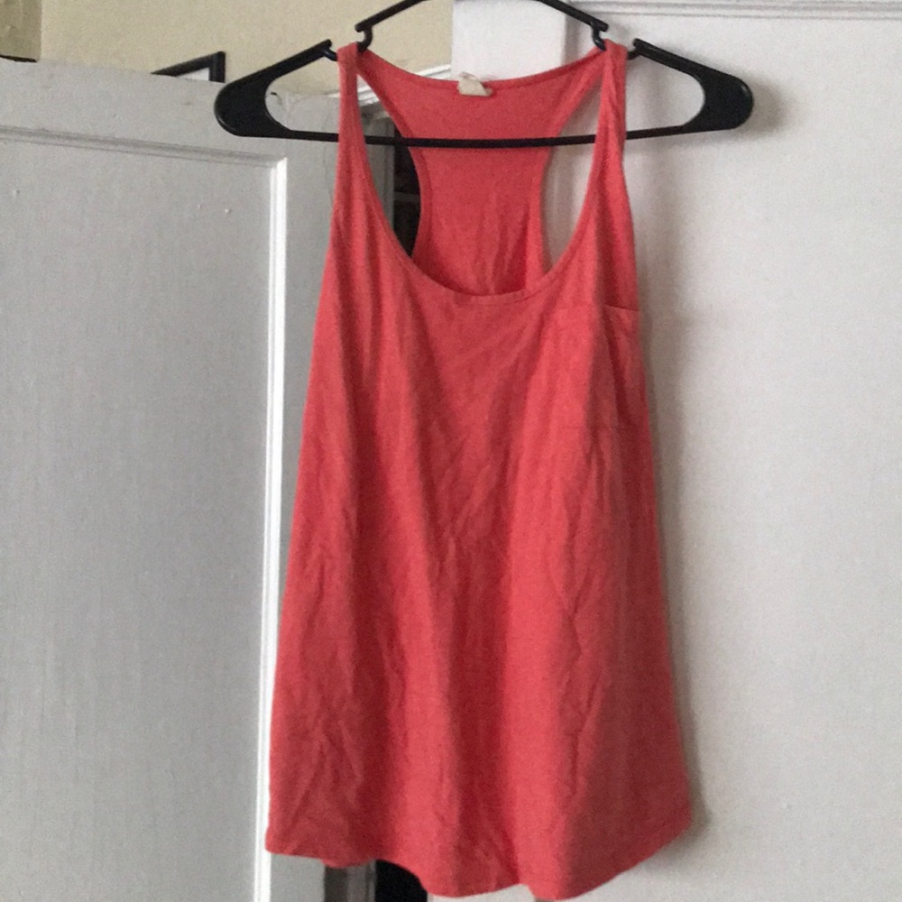 Salmon racer back tank